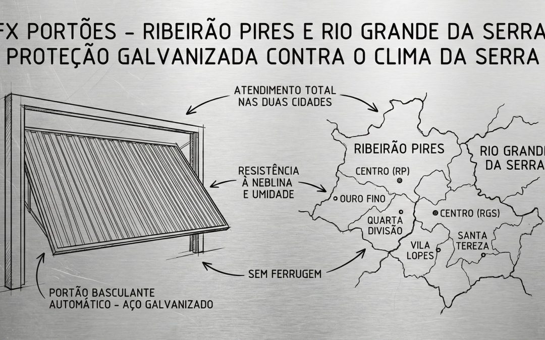 Portão Automático em Ribeirão Pires e Rio Grande da Serra: Por que o Galvanizado é Vital?