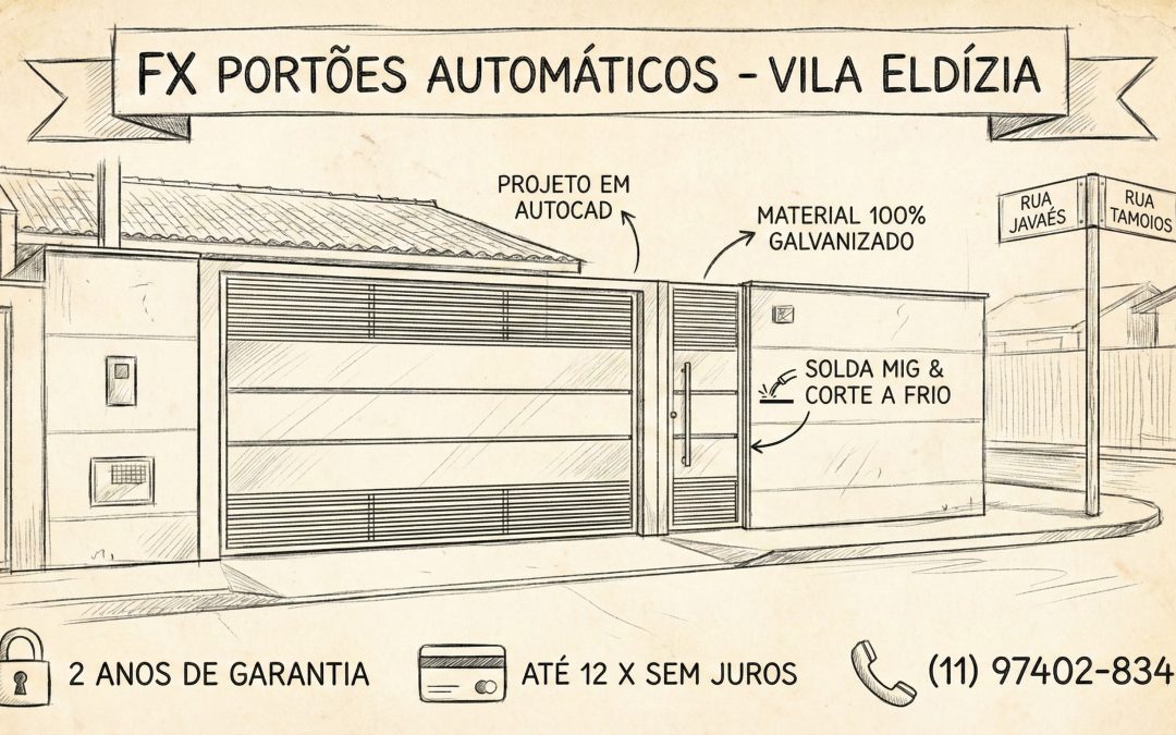 FX Portões na Vila Eldízia, Santo André: Modernidade e Segurança Máxima em Portões Automáticos Eletrônicos