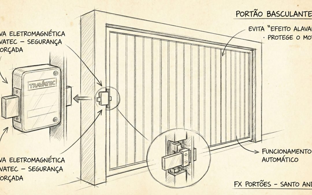 Trava Elétrica de Segurança. Venha para a FX Portões Santo André
