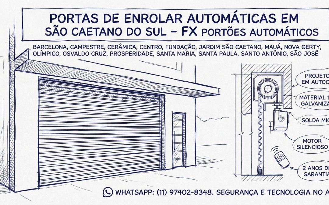 Portas de Enrolar Automáticas em São Caetano do Sul: Segurança e Otimização de Espaço