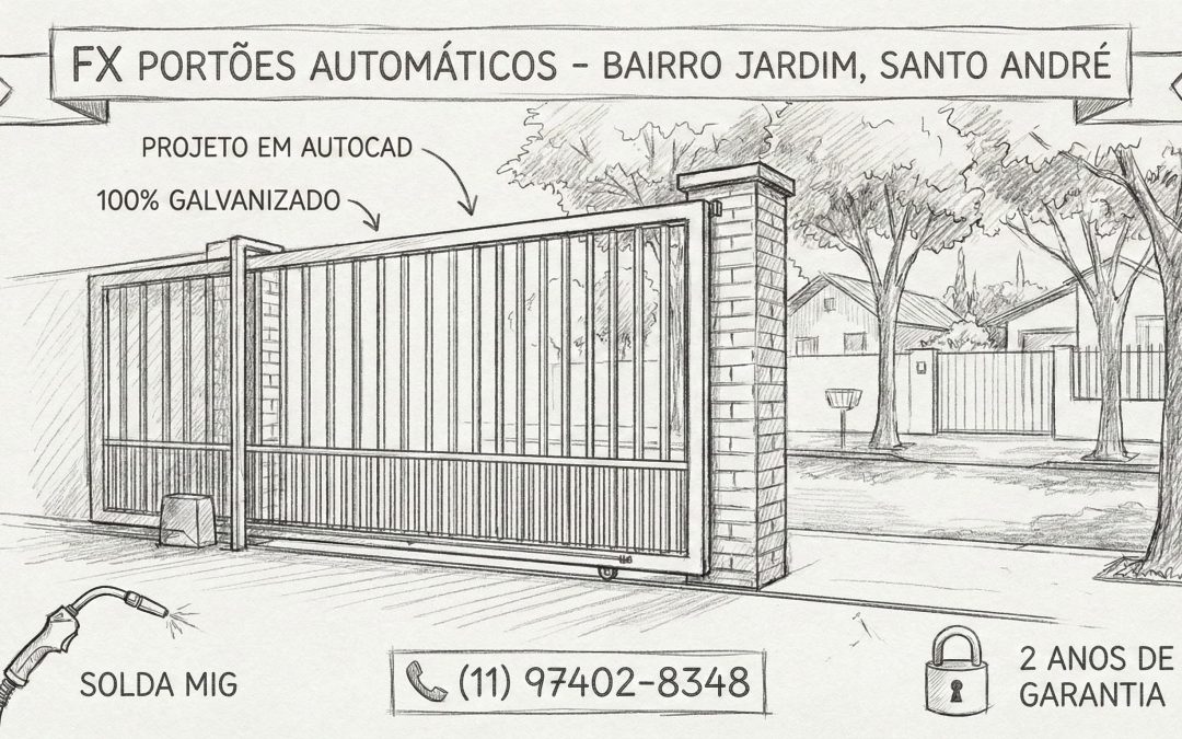 FX Portões: A Escolha Definitiva para Portões Automáticos Eletrônicos no Bairro Jardim, Santo André