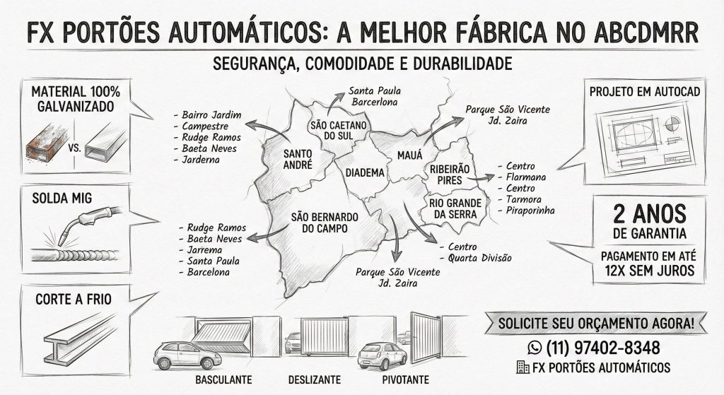 FX PORTÕES AUTOMATICOS - FABRICA DE PORTÃO NO GRANDE ABC