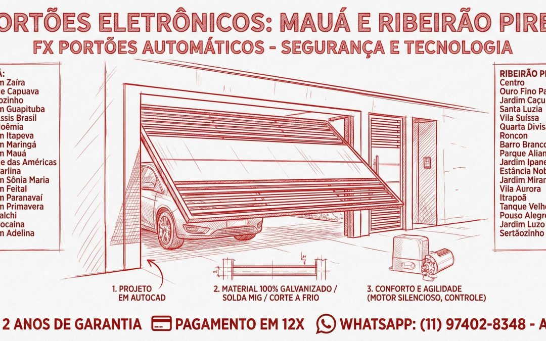 Portões Automáticos em Mauá: Por que o Material Galvanizado é a Única Escolha Contra a Ferrugem?